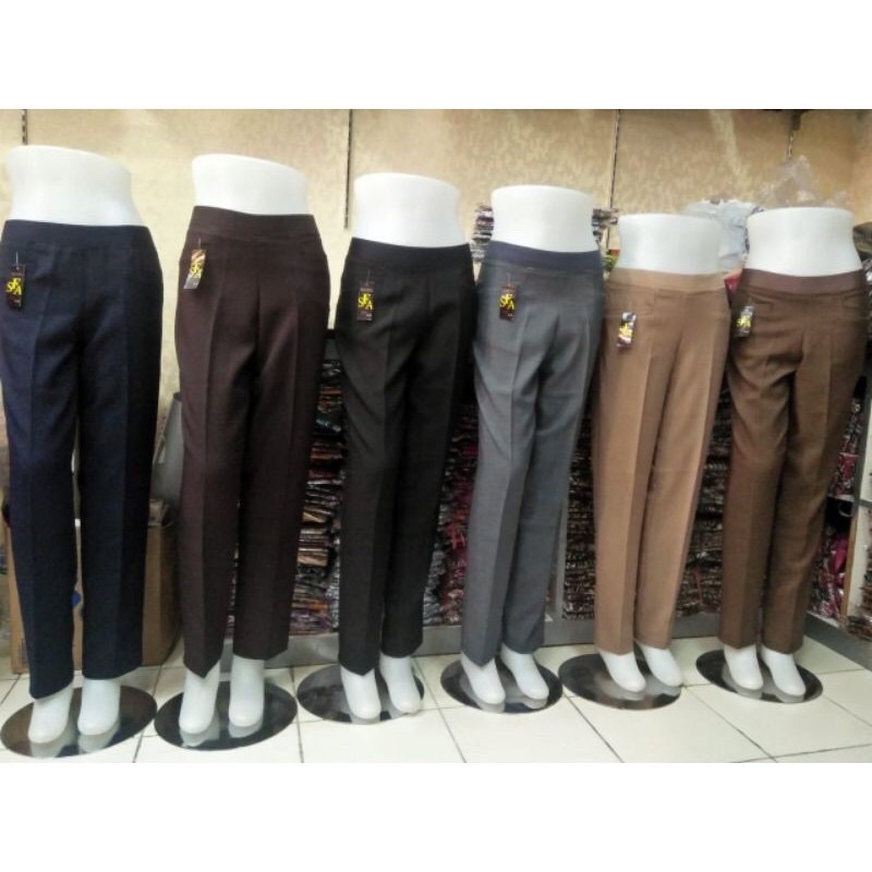 CELANA KERJA WANITA / CELANA KANTOR JUMBO / CELANA BAHAN MERK SFA