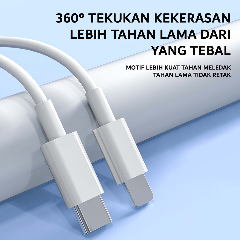 GLOWY Kabel Data Iphone KCL100S Data Cable Type-C To Iphone Lightning PD Fast Charging 1M