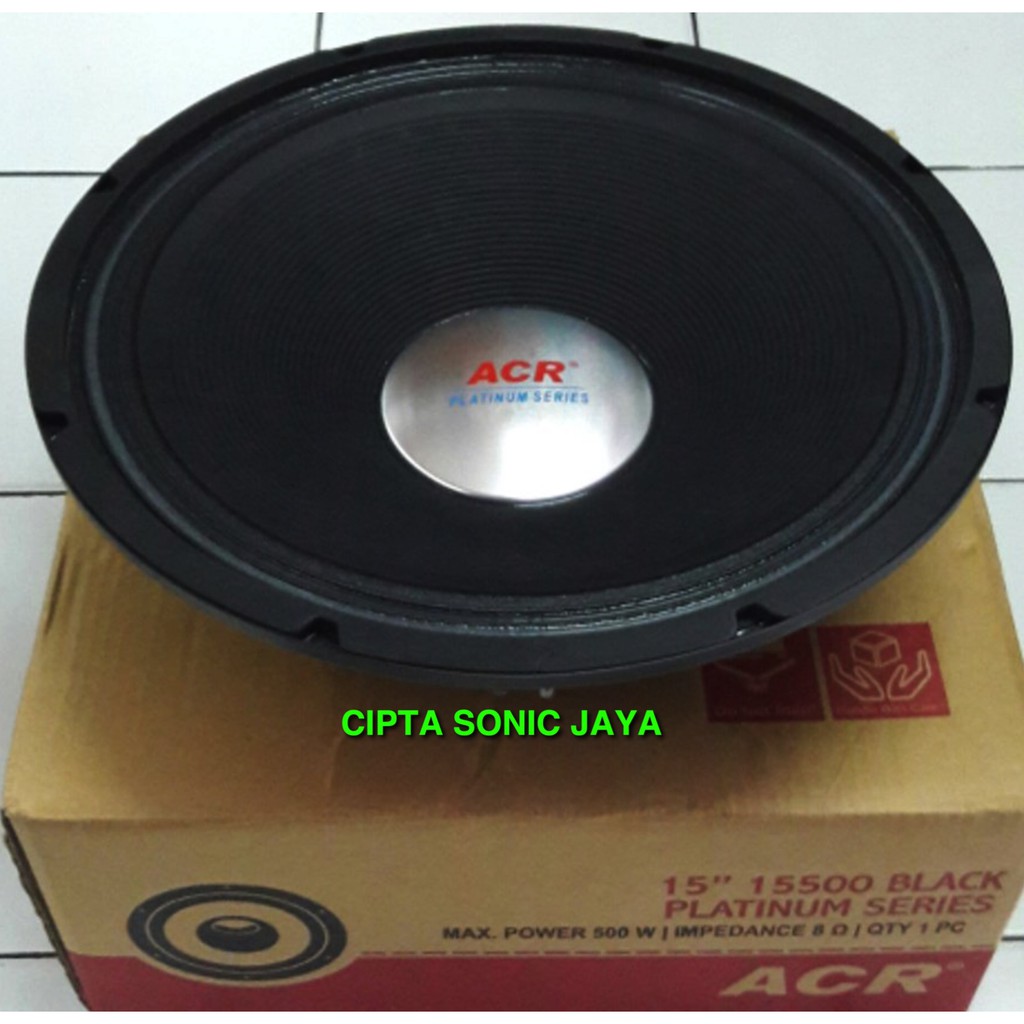 Speaker ACR 15 inch 15500 Black Platinum Series ORIGINAL SINAR BAJA