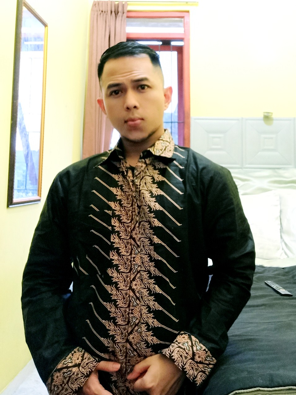 Baju Batik Kemeja Batik Pria Lengan Panjang Atasan Batik Kemeja Batik Modern 2020 Batik Motif Jokowi