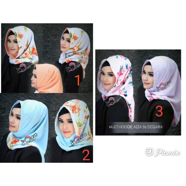 MULTI HIJAB HOODIE AZZA Ori Deqiara