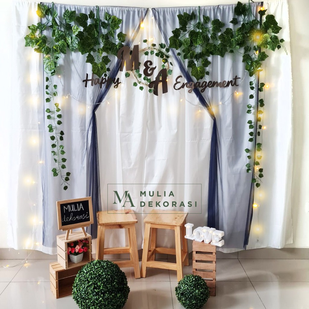 Dekorasi Backdrop Lamaran Nikahan Syukuran Aqiqah Khitan Background Bekdrop Paket P