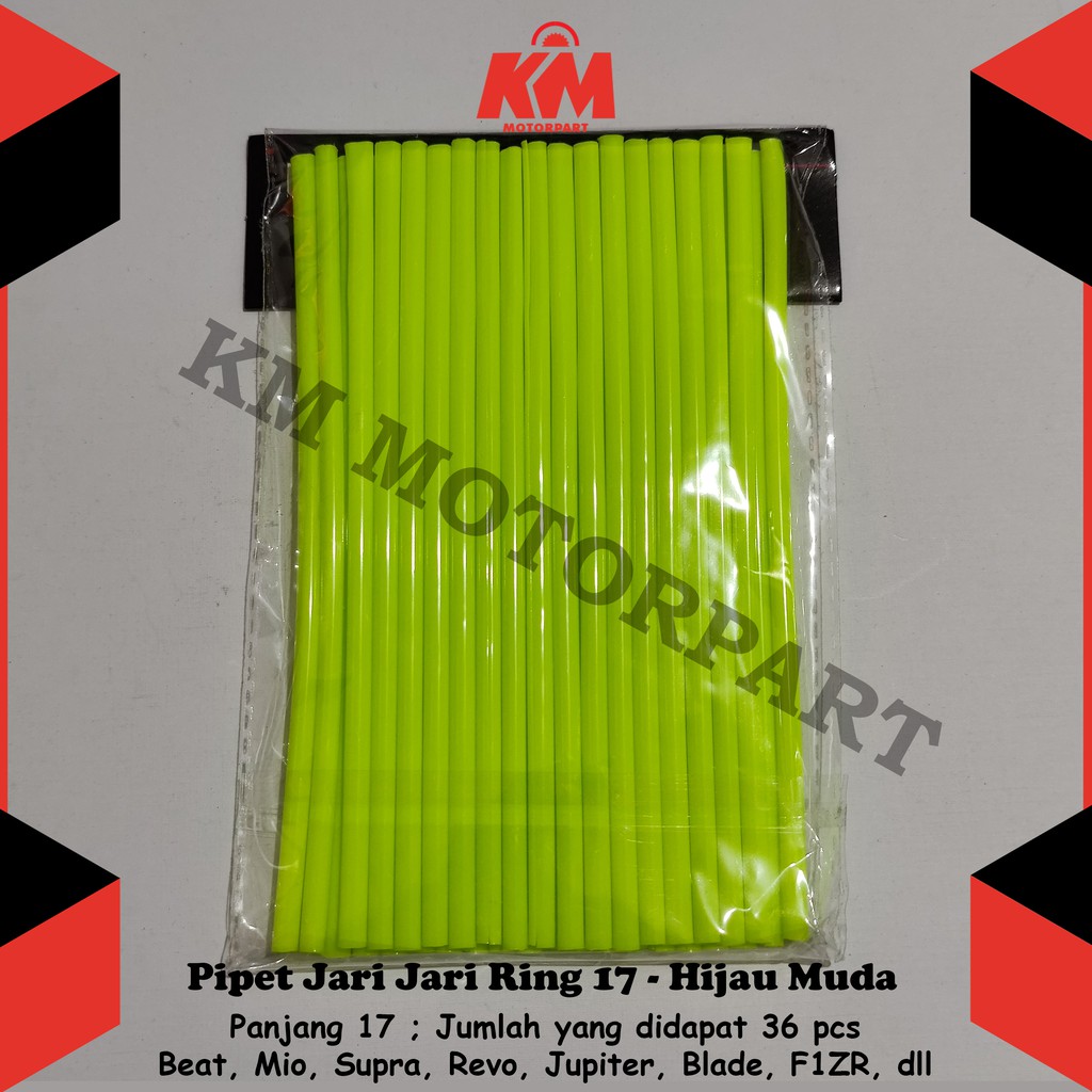 Pipet Jari Ring 17 Motor dan Sepeda Sedotan isi 36 pcs untuk Beat Mio Nex Scoopy Vario Xride dll