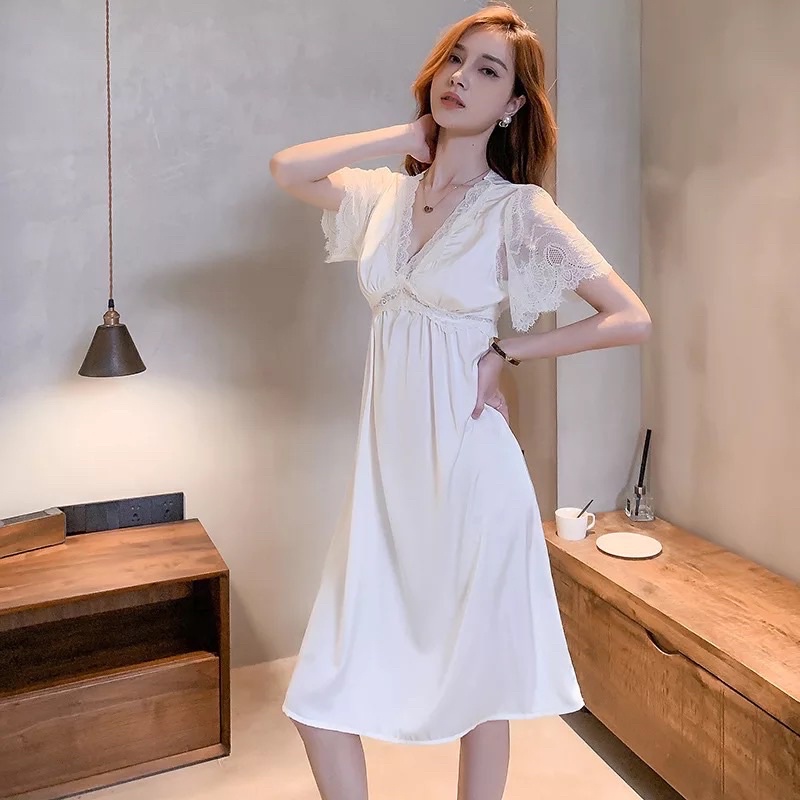 Piyama Wanita Carter Nightgown Dress