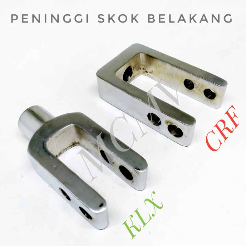 PENINGGI MONO SHOCK SKOK BELAKANG KLX DTRACKER 150 CRF 150 L Klx150 Crf150 besi 2 lubang
