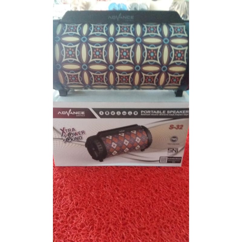 Speaker Aktif bluetooth spiker blutut motif batik