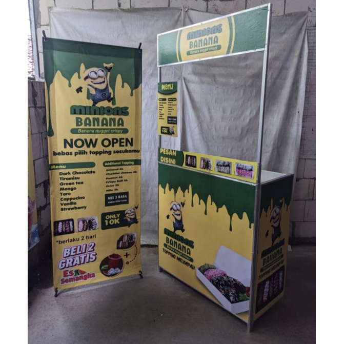Booth Portable/Gerobak Lipat Siap Pakai Second