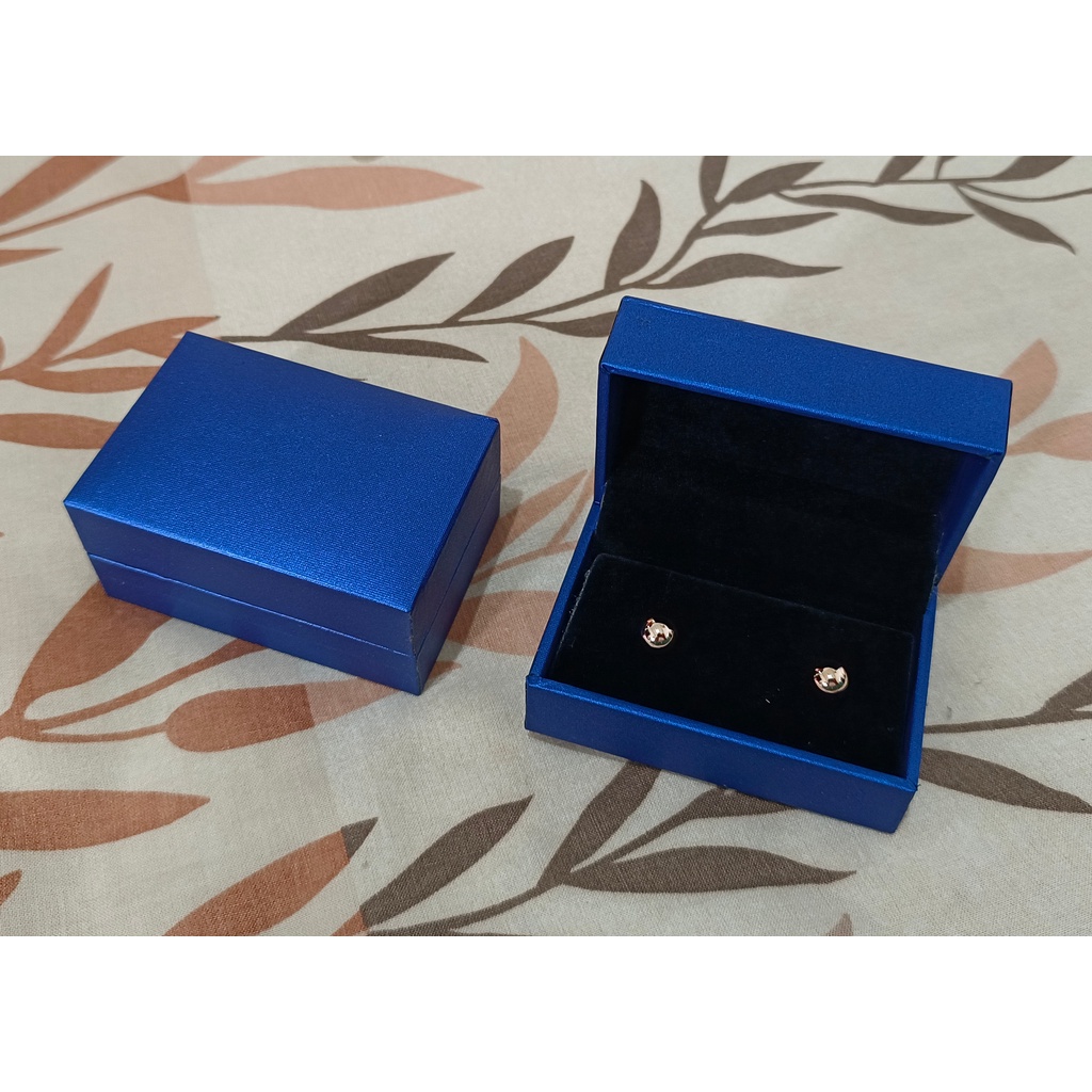 Kotak Perhiasan Elegan Biru Set , Box Cincin, Kalung, Gelang, Anting, Liontin, Tempat Jewelry Murah, Unik, Lucu untuk Tempat Wadah Seserahan / Akad Pernikahan / Hantaran Tunangan Harga Paling Cocok untuk Aksesoris Emas Berlian/ Perak Permata