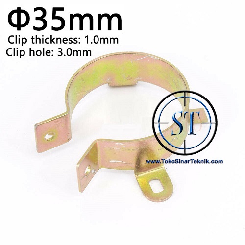 Ring Elco 35mm Clamp Klem Mounting Bracket Holder Kapasitor Elko Penahan Dudukan Elco diameter 3,5cm