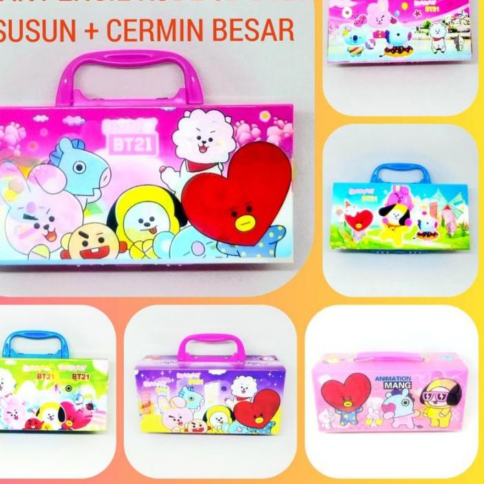 

Terbaik! KOTAK PENSIL 3D KODE 3 SUSUN ADA CERMIN MOTIF KARAKTER ANAK