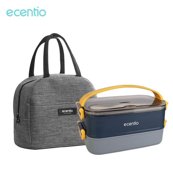 ecentio 1200ml Kotak Makan/lunch box + lunch bag