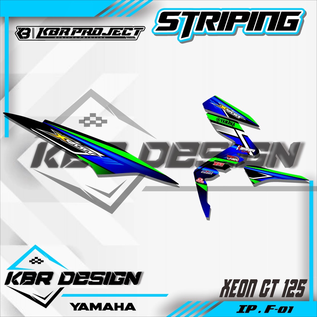 XEON GT 125 (COD) STICKER STRIPING VARIASI MOTOR XEON GT 125.01