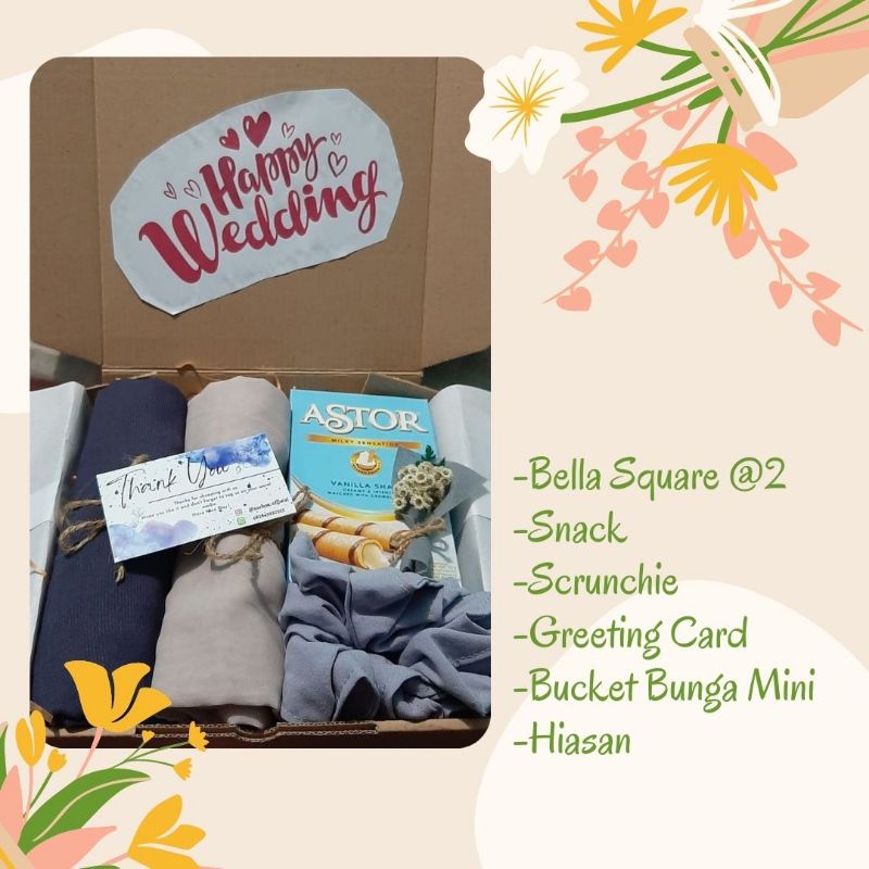 

HAMPERS - GIFT BOX - KADO - HADIAH - HIJAB - SNACK - CAMPUR