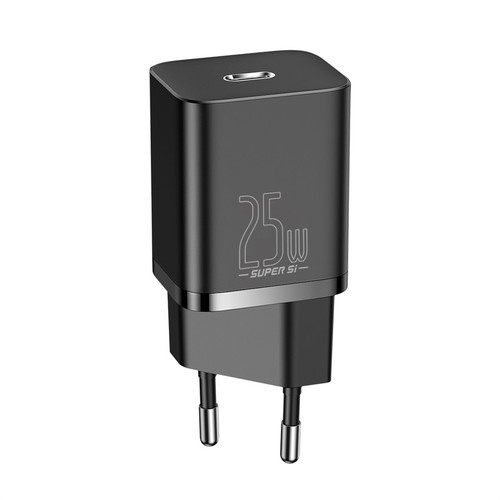 BASEUS Super Si Wall Charger 1C 25 Watt included Cable Type-C to C 1meter - TZCCSUP-L