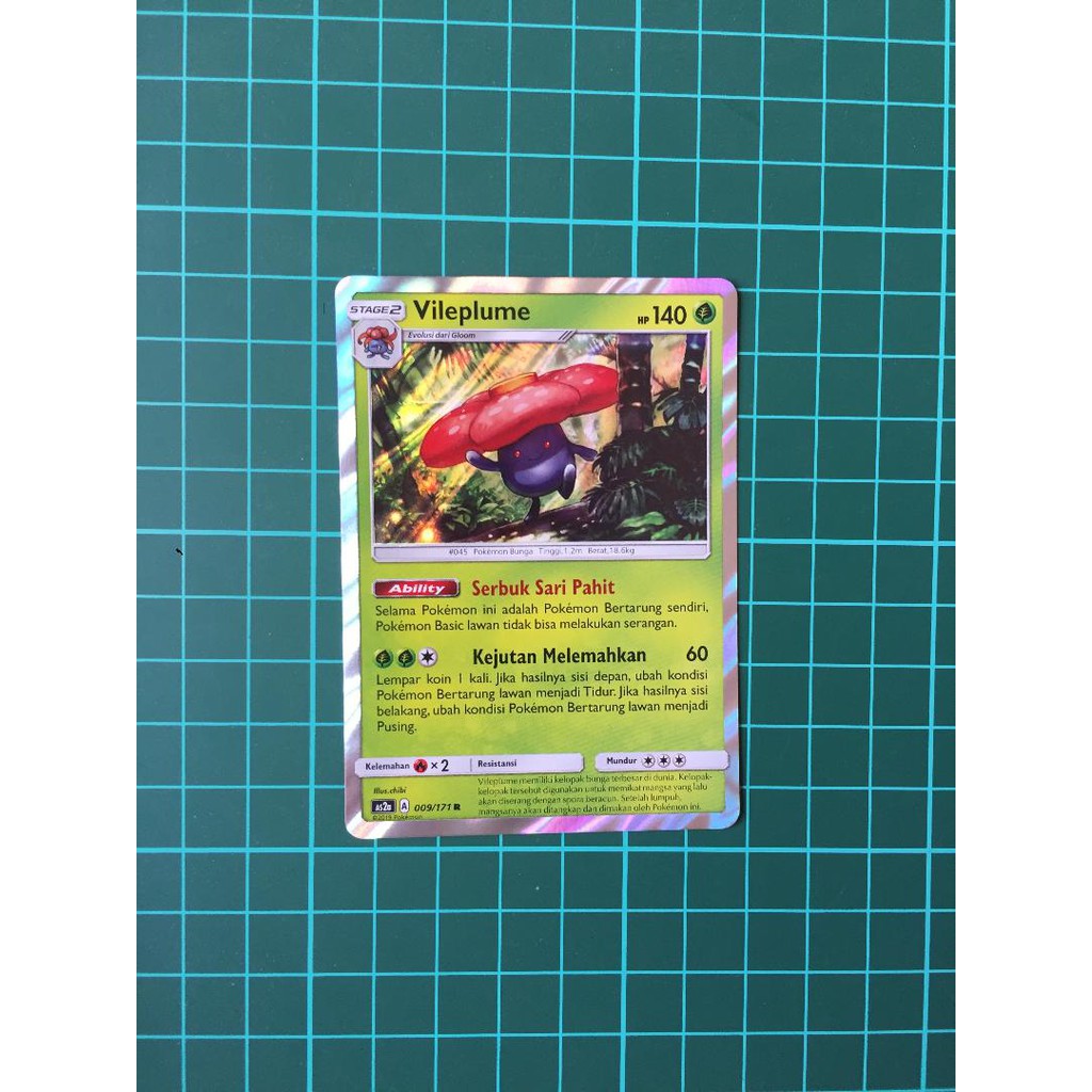 Vileplume Foil Kartu Pokemon TCG Indonesia