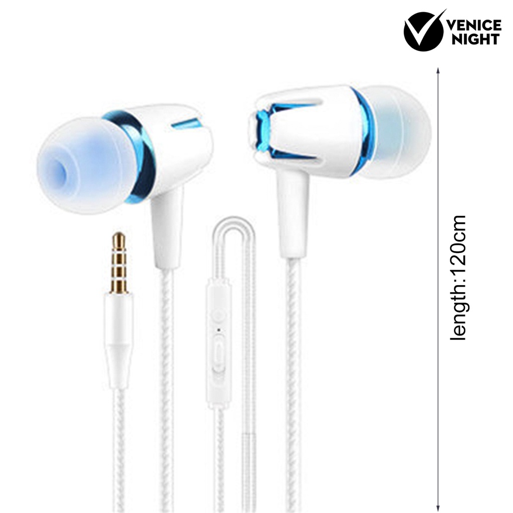 (VNEP) (Berkabel) 1 Set Headset Earphone in-ear Heavy Bass Dengan Mic Built-in Untuk Game