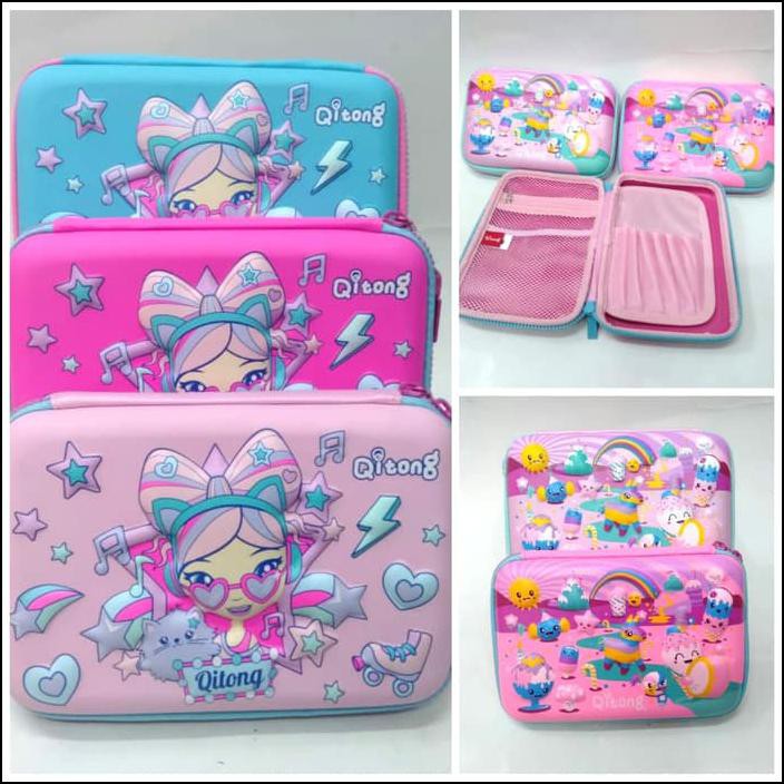 

SMIGGLE PENCIL CASE / HARD TOP CASE CUTE GIRL