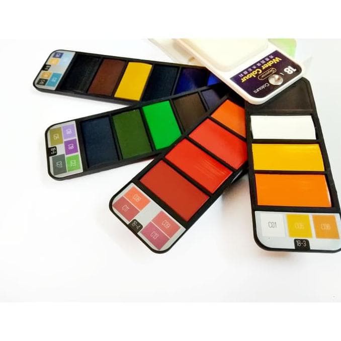 

V-TEC WATER COLOUR CAKE SUPERIOR 18 WARNA