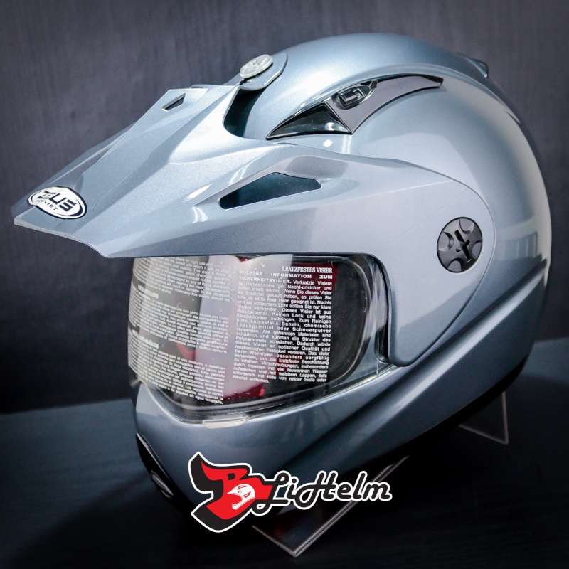 ZEUS HELM ZS2100 B SOLID | TITANIUM GLOSSY | ZS-2100 B