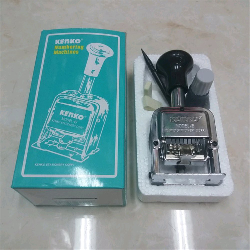 

Promo Stempel Automatic Numbering Machine Kenko 45 Nomorator 6 Digit terbaik