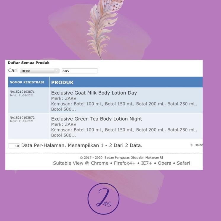 [VK7➟] TERBATAS‼️ PAKET EXCLUSIVE LOTION PEMUTIH BADAN PERMANEN DOSTING BPOM // zarv.skincare ➶ Bst