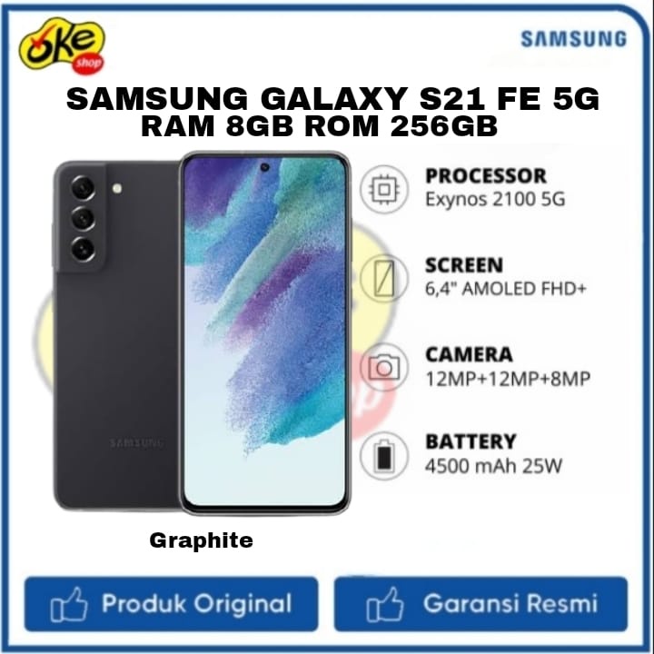 Samsung S21 FE 5G Smartphone (8GB / 256GB) Garansi Resmi