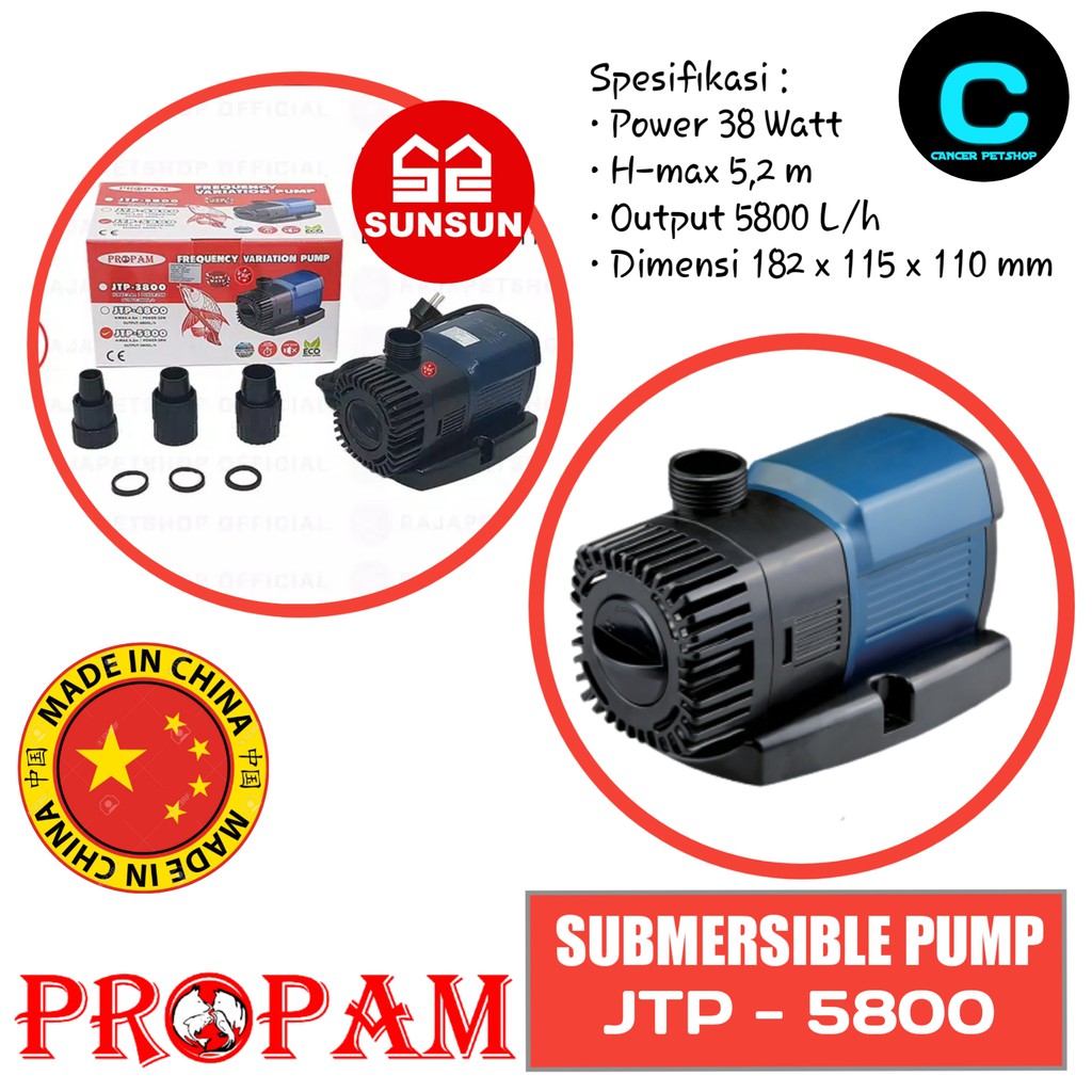 Jual Pompa Air Kolam Ikan Koi SUNSUN 
