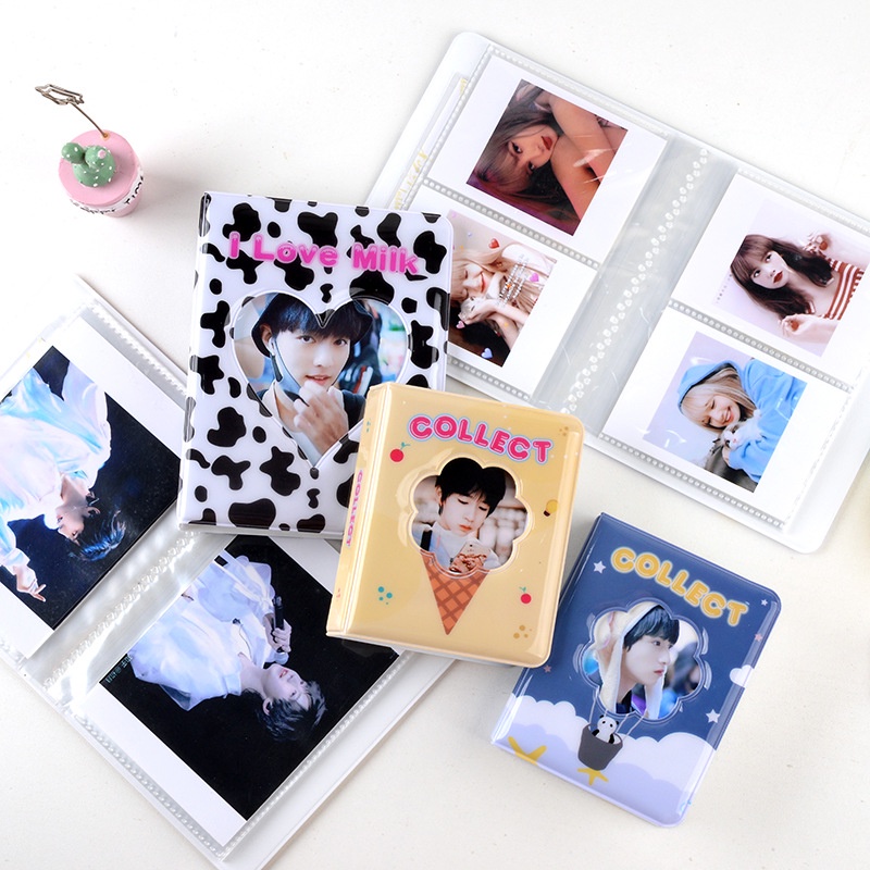 Album Foto 3inch Lucu Card Holder Untuk Kartu Lomo Photocard Fuji Instax