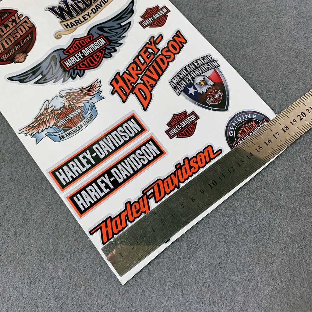 Stiker Logo HARLEY DAVIDSON 3M Reflektif Tahan Air Untuk Mobil / Sepeda / Motor / Truk / Gitar / Piano