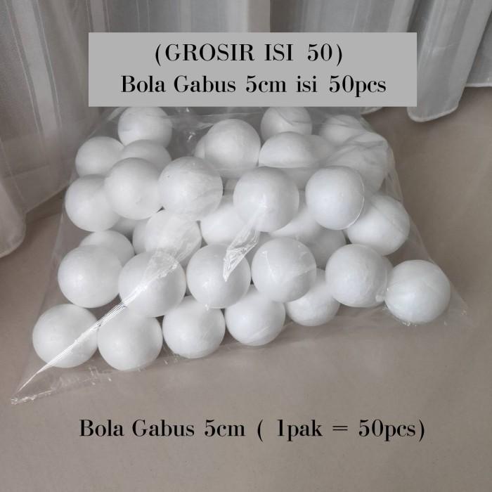 

Bola Gabus 5cm / Bola Gabus Styrofoam diameter 5cm HARGA GROSIR 50 pc