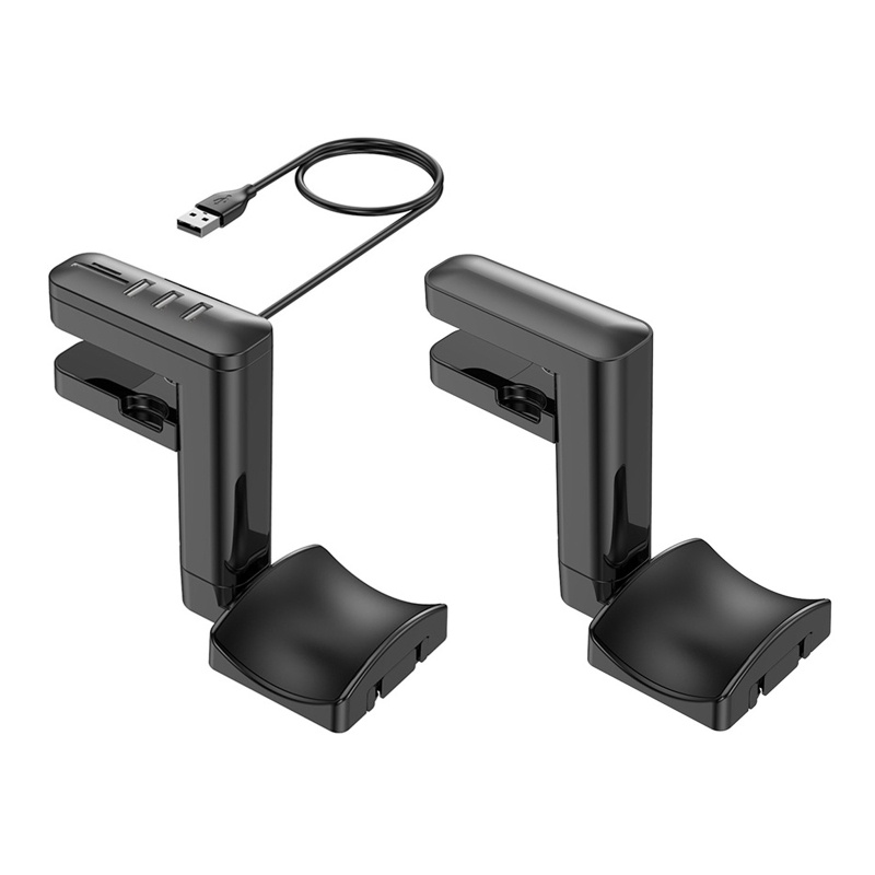 Bt Portable Headphone Holder Stand Earphone Gantungan Meja PC Monitor Earphone Cradle 10-40mm Desain Clip-on Meja