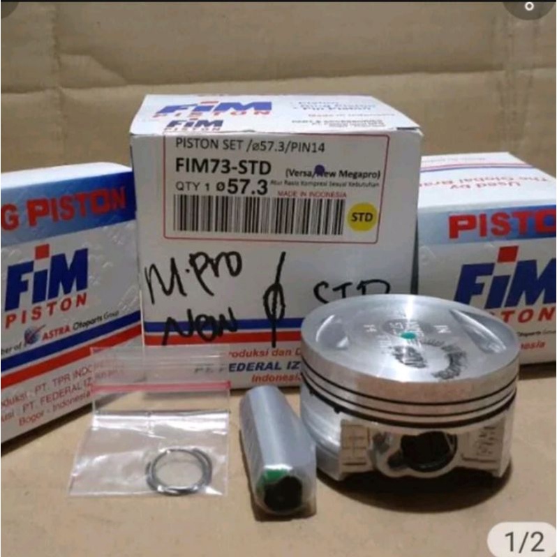 Piston seher kit mega pro new oversize 0 std fim