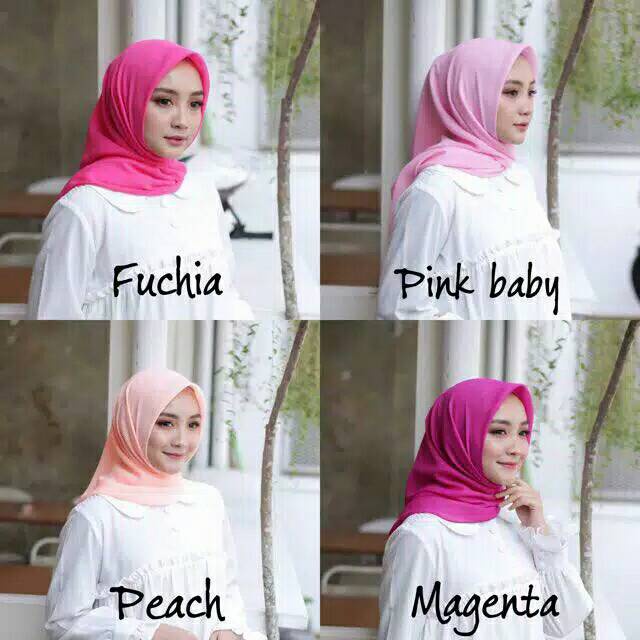 HIJAB BELLA SQUARE || jilbab segi empat || Kerudung Double Hycon