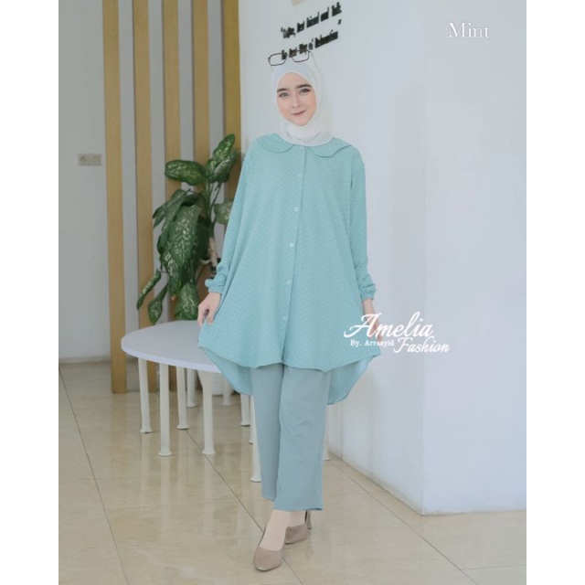 ONE SET SYAKILA ORI AMELIA FASHION SETELAN WANITA KEKINIAN OUTFIT FASHION MASAKINI