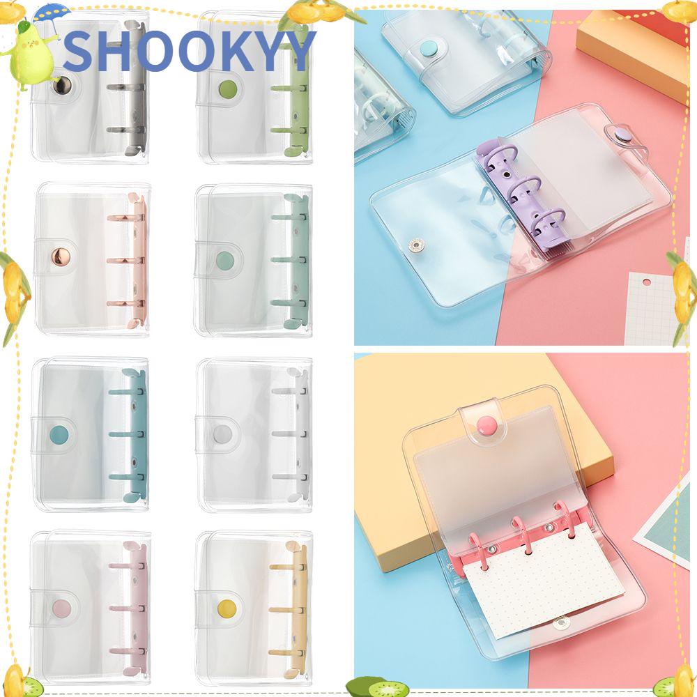 CHOOKEY Portable Rings Binder Mini Inner Pages Notebook Cover Creative File Folder 3-hole Hand Account Diary Stationery Diary Book Loose-leaf Refill