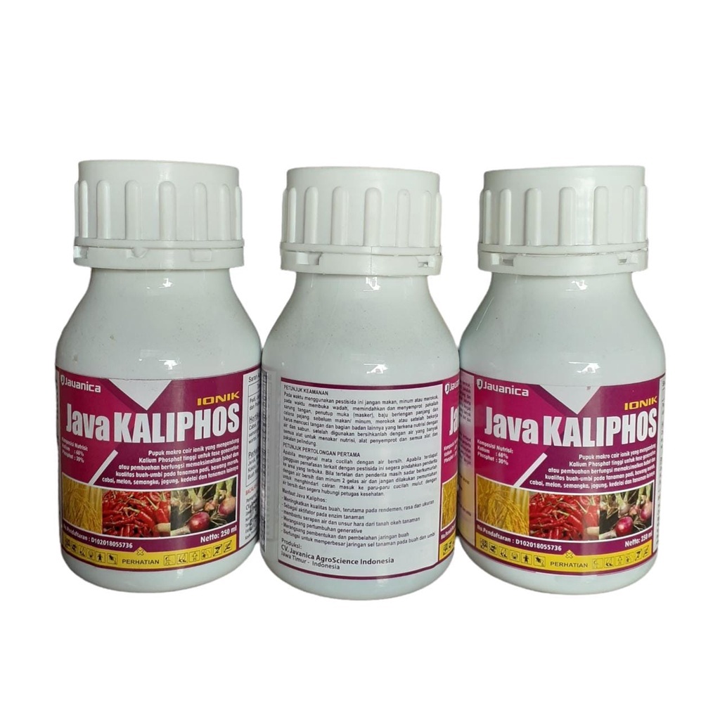 Java Kaliphos 250ml Pupuk Kalium Phosphat Cair Ionik 100% Original Kalium 68% &amp; Phosphat 30%