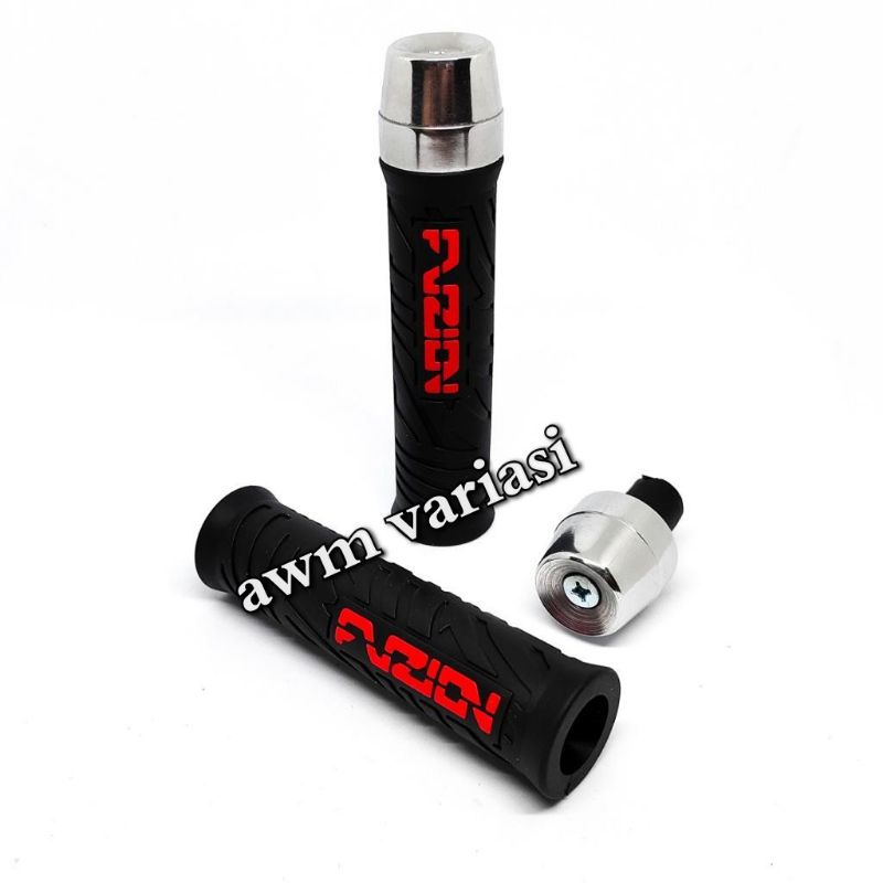 HANDGRIP GRIP FUZION HITAM LIS WARNA PLUS JALU STANG PCX UNTUK SEMUA MOTOR/UNIVERSAL