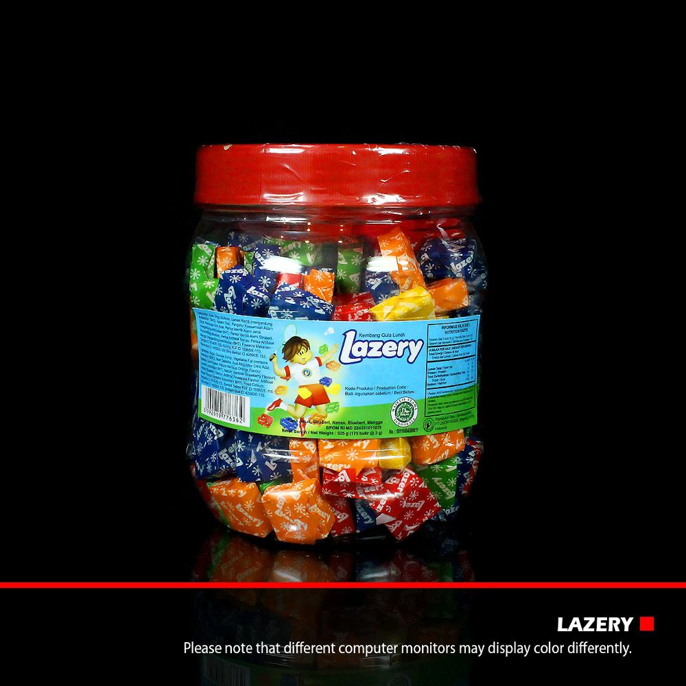 

Permen Lazery Yogurt bentuk Kotak Toples isi 175 pcs mirip Sugus Murah Limited