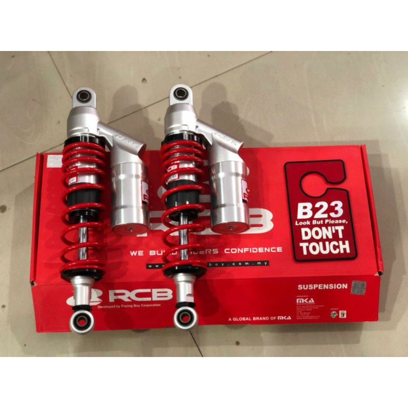 shock rcb eb2 335mm bebek tabung non klik racingboy racing boy suspension eb-2 merah