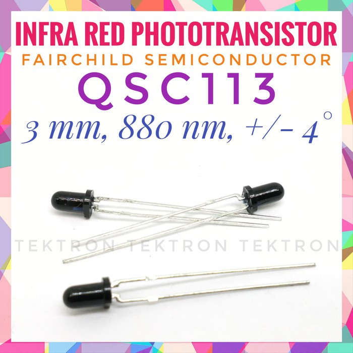 Infrared Phototransistor QSC113 Fairchild 3mm, 880nm fototransistor pt