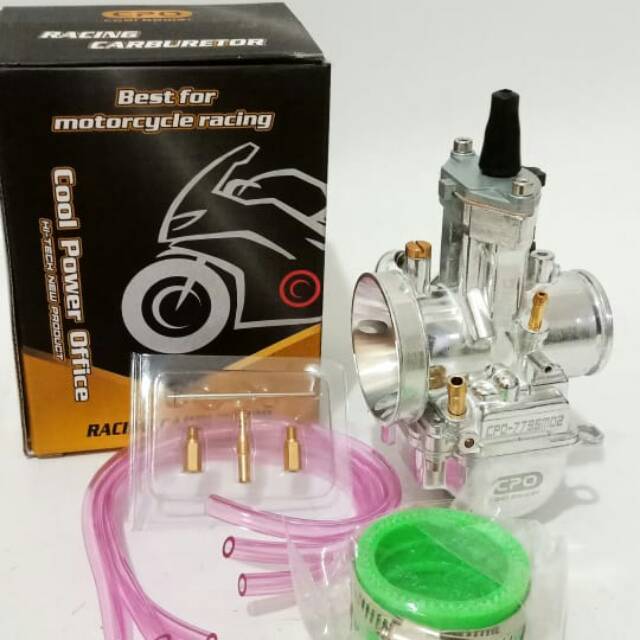 KARBURATOR CARBU KARBU CPO CHROME  PWK 28/30/32/34 ORIGINAL BONUS PILOT MAIN JET KARET JARUM SKEP