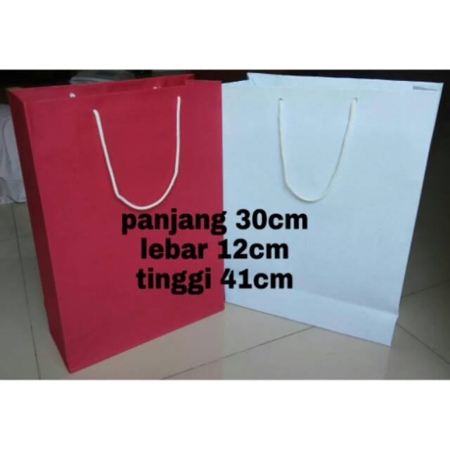 

Paperbag warna kertas karton ukuran XL