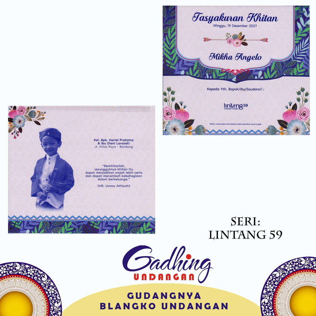 Blangko Undangan LINTANG 59 Harga Murah