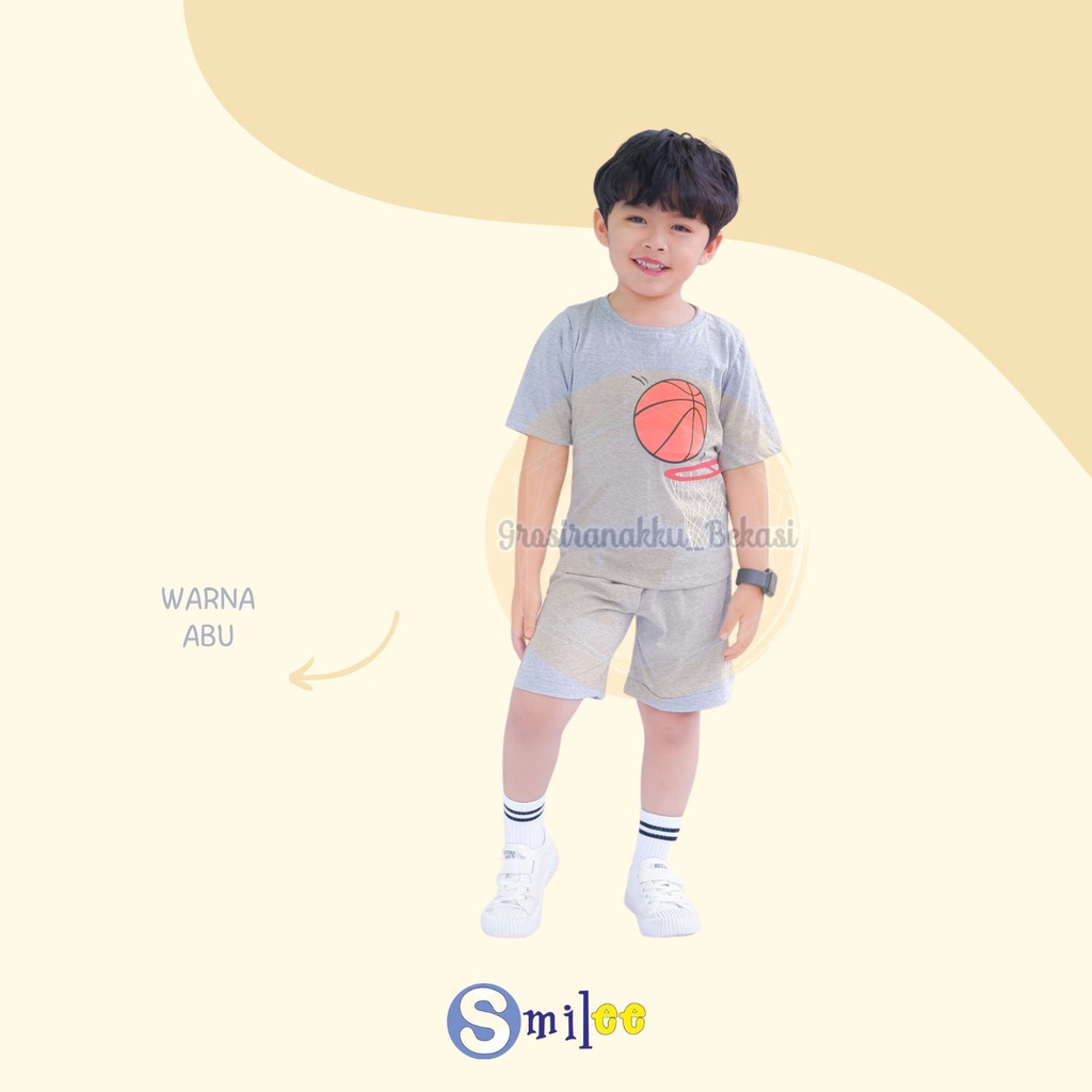 Setelan Anak Bola Keanu Smilee Mix Warna Size 1-5 Tahun