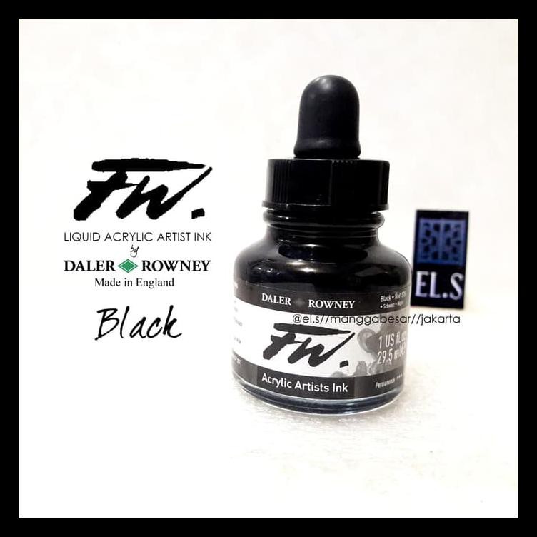 

Daler Rowney Fw Ink Black ( Cat Akrilik ) Terbaik