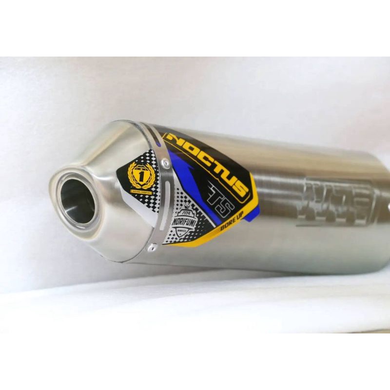 Knalpot Norifumi Noctus T5 KLX 150 BF DTRACKER T 5 CRF 150 L T5 WR  MESIN STANDAR BORE UP ORIGINAL-2