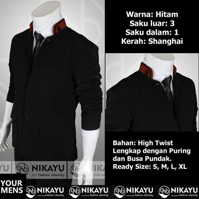 JAS PRIA HIGH TWIST COCO KERAH SEMI FORMAL MODEL SLIMFIT TERBARU ORIGINAL NIKAYU