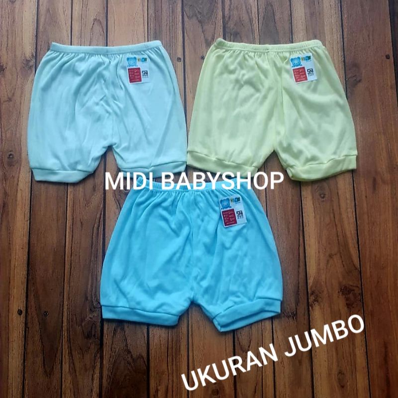 Celana Pendek Bayi Jumbo Polos Tebal Nita Baby SNI 6-18 Bulan