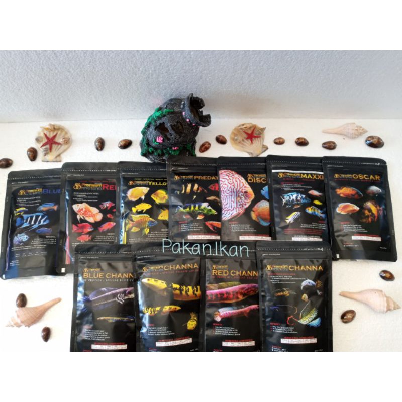 Pelet Channa pakan channa predator cichlid oscar discus premium 88