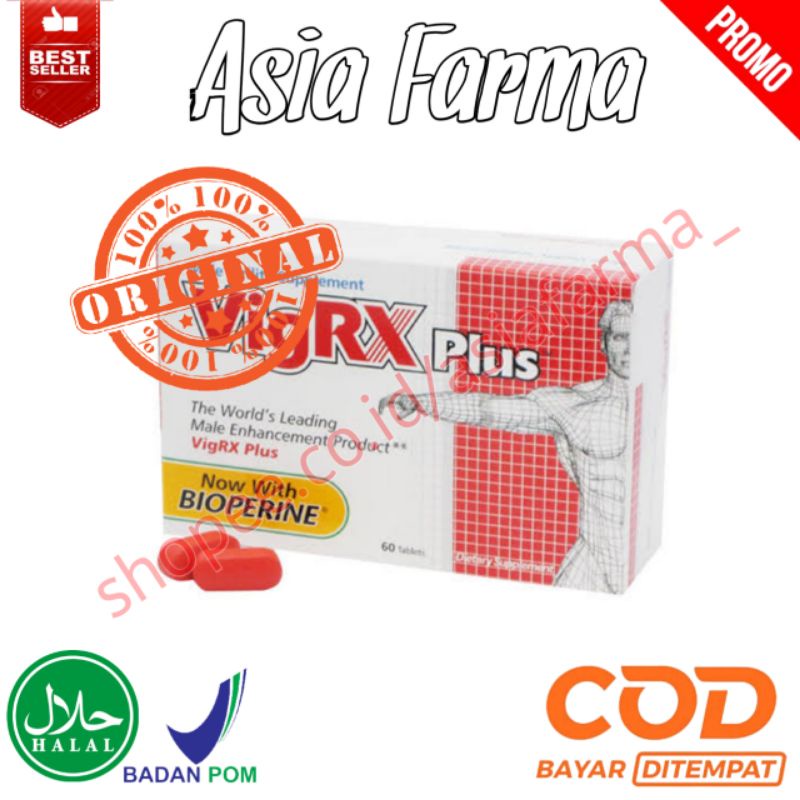 100% ASLI [ Asia Farma ] VIGRX PLUS - VigRX Plus Original Obat Herbal Suplemen Penambah Stamina Pria